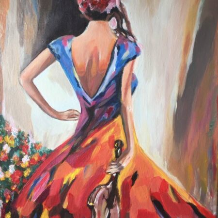 Lady with the violin