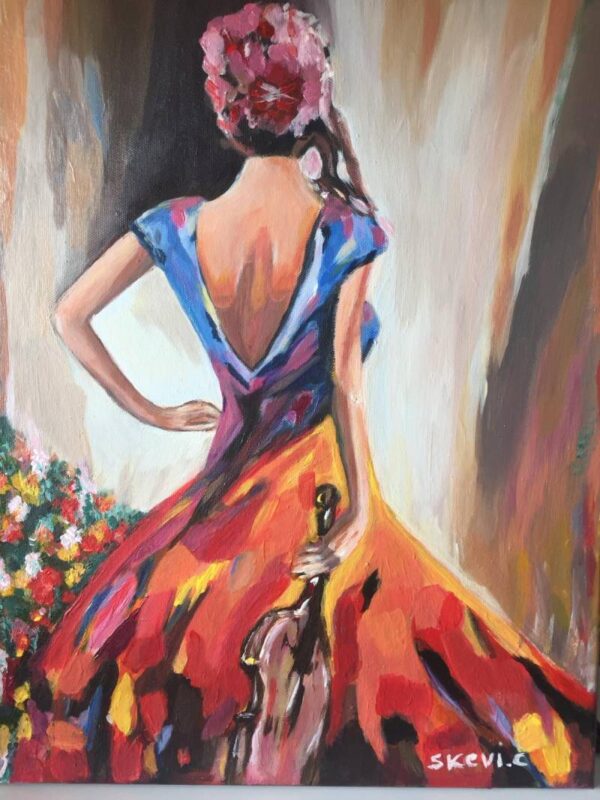 Lady with the violin